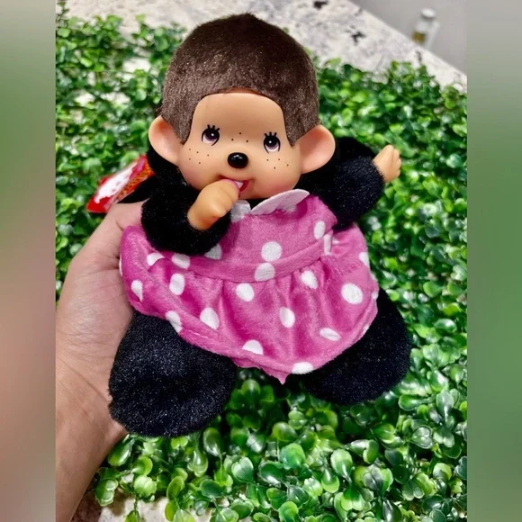 Plush Minnie Mouse Monchhichi - Picture 2 of 3